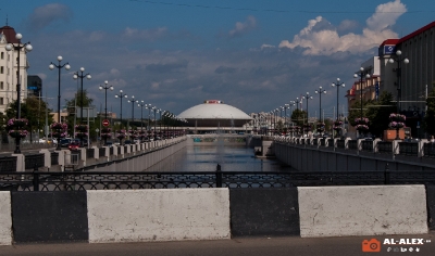 Протока Булак, вид на цирк (Казань)