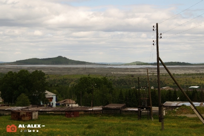 Вид на Водно-шламовое хозяйство Качканарского горнообогатительного комбината (Качканар)