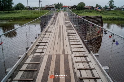 Висячий мост через реку Туру (Верхотурье)